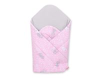 Rożek dla niemowląt usztywniany - króliczki różowe