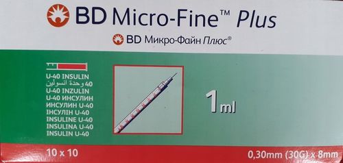 Strzykawki insulinowe BD 1ml U40 G30x8mm 100 szt. na Arena.pl