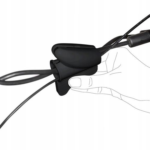 Osłona kabli czarna 1,5 m czarna Relaxdays, elastyczna osłona na Arena.pl