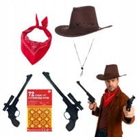 PRZEBRANIE KOWBOJSKIE COUNTRY ZESTAW DO STROJU KOWBOJA SZERYFA