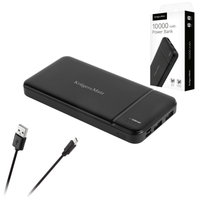 Power bank 10000mAh 2xUSB USB-C kabel KrugerMatz