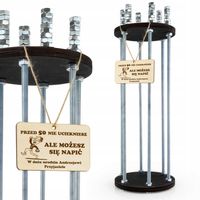 KLATKA NA ALKOHOL z grawerem na URODZINY 40 50 60