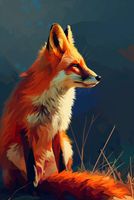 Plakat 68x101cm Spojrzenie Lisicy