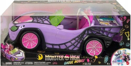 MONSTER HIGH GHOUL MOBILE POJAZD + AKCESORIA HHK63 na Arena.pl