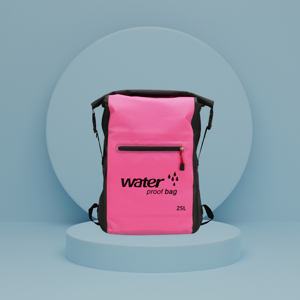 WODOSZCZELNY PLECAK WOREK WODOOPORNY 25L RÓŻOWY zdjęcie 9
