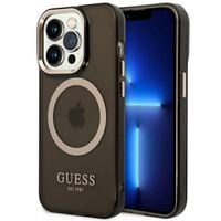 Guess GUHMP14XHTCMK iPhone 14 Pro Max 6,7" czarny/black hard case Gold