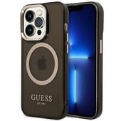 Guess GUHMP14XHTCMK iPhone 14 Pro Max 6,7" czarny/black hard case Gold