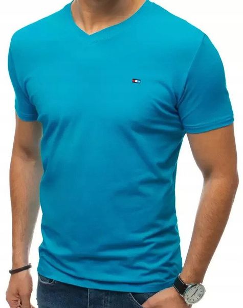 T-shirt męski bluzka koszulka basic męska szpic L zdjęcie 1