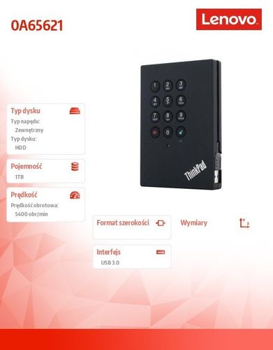 ThinkPad USB 3.0 1TB Dysk twardy na Arena.pl
