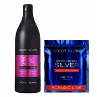 Zestaw SCANDIC Rozjaśniacz do włosów 500g + Utleniacz Oxydant 6% 1000ml