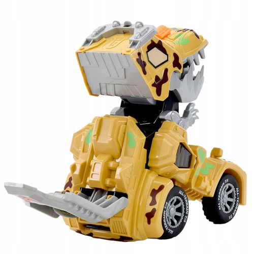 AUTO ROBOT ZABAWK DINOZAUR ZIEJE PARĄ SAMOCHÓD 2W1 na Arena.pl