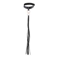 obróżka z chwostem maze tassel choker black bijoux indiscrets