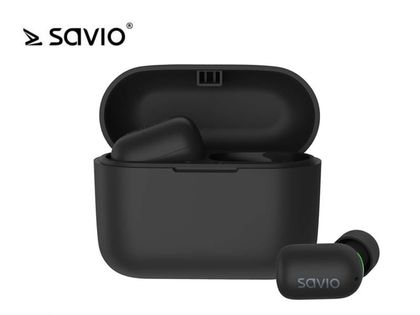 Elmak Słuchawki bezprzewodowe Savio TWS-09 BT 5.1 z mikrofonem i power bankiem
