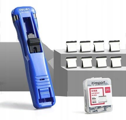 KLIPSY DO DOKUMENTÓW Urządzenie + 50 Klipsów BIURO zdjęcie 1