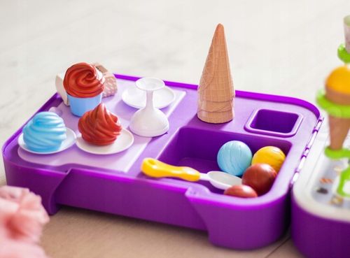 SKLEP LODZIARNIA 3w1 KUCHNIA WALIZKA LODY ZESTAW CUKIERNIA SŁODKOŚCI WOOPIE na Arena.pl