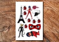 Wydruk cukrowy na tort A4 Miraculum DIY