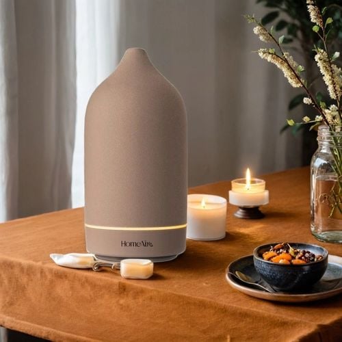 Dyfuzor Zapachowy Ceramiczny Aromaterapia CICHY Lampka Led 7 barw na Arena.pl