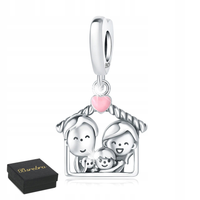 SREBRNY CHARMS ZAWIESZKA RODZINA BEADS KORALIK CHARMS SREBRO 925 ORYGINALNY