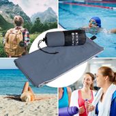 Ręcznik Szybkoschnący Z Mikrofibry 180X100 Szary