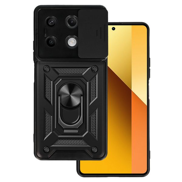 Slide Camera Armor Case do Xiaomi Redmi Note 13 5G Czarny zdjęcie 1