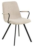 Krzesło z podłokietnikami Selina beżowe