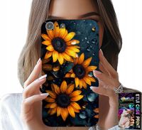 ETUI DO IPHONE 5 / 5S / 5C - SŁONECZNIKI, SŁONECZNIK, KWIECISTE WZORY