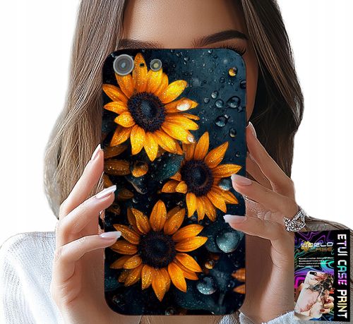ETUI DO IPHONE 5 / 5S / 5C - SŁONECZNIKI, SŁONECZNIK, KWIECISTE WZORY na Arena.pl