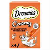 Dreamies Creamy Karma uzupełniająca dla kotów z kurczakiem 40 g (4 x 10 g)
