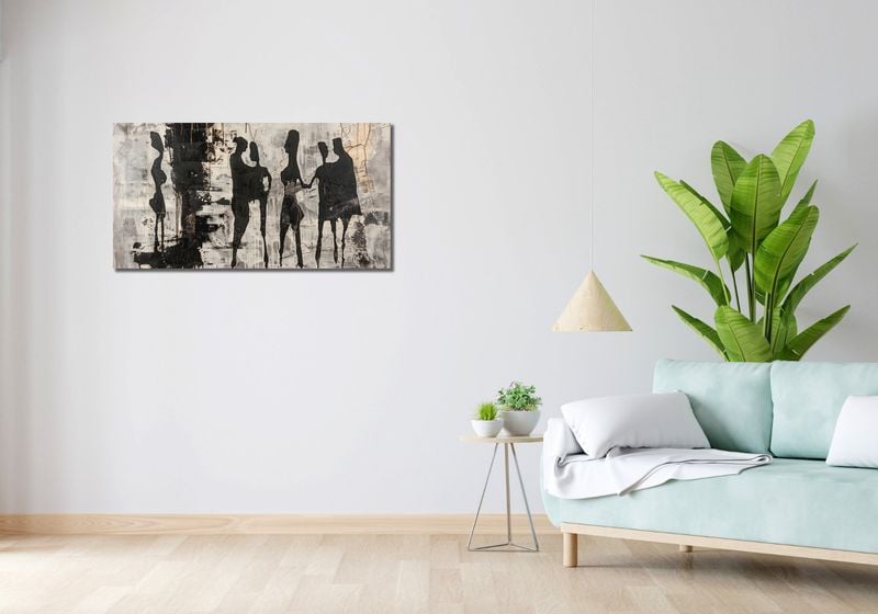 Obraz 100x50cm Szarzy Ludzie zdjęcie 2