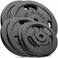 Zestaw obciążeń talerzy żeliwnych 90kg do ćwiczeń krążki obciążniki