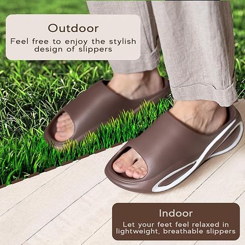 Sandały Klapki unisex materiał EVA brązowe rozmiar 40-41 na Arena.pl