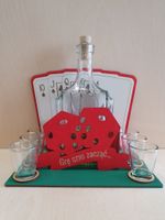 stojak karafka + kieliszki karty