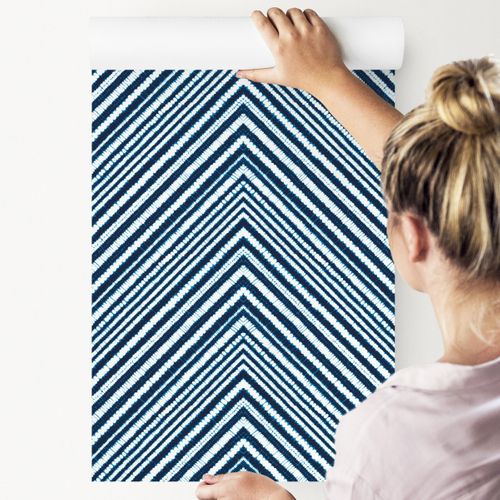 Tapeta GEOMETRYCZNA - Retro Zygzaki na Arena.pl