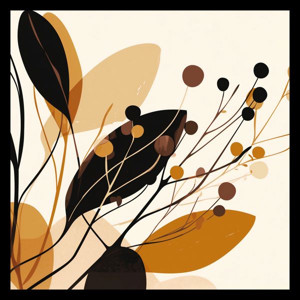 Plakat 40x40cm Jesienne Sylwety zdjęcie 2