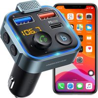 TRANSMITER FM BLUETOOTH ŁADOWARKA MP3 2XUSB LCD SD