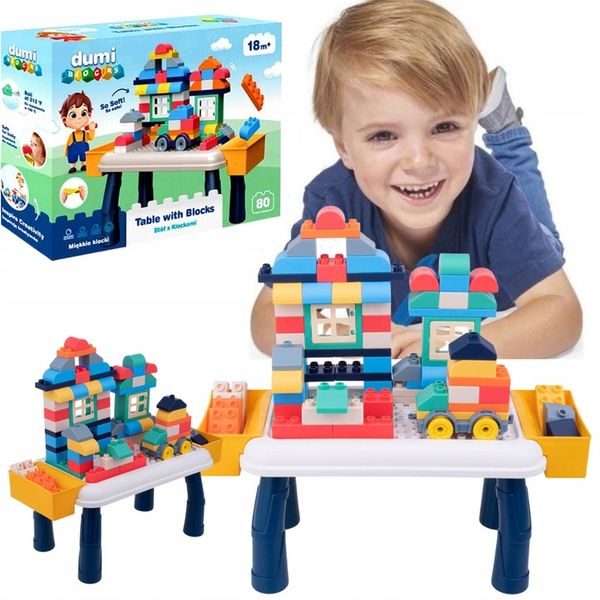 Dumel DUŻE KLOCKI GUMOWE MIĘKKIE PREZENT DLA ROCZNEGO DZIECKA na mikołaja zdjęcie 1