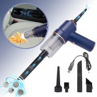 Bezprzewodowy odkurzacz do samochodu domu biura Niebieski