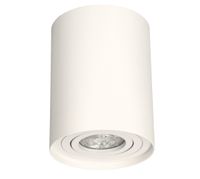 Lampa sufitowa HARYS O natynkowa nowoczesna TUBA okrągła GU10 biała MK