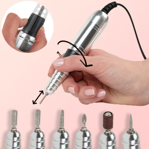 FREZARKA DO PAZNOKCI PROFESJONALNA MOCNA 68W FREZY na Arena.pl