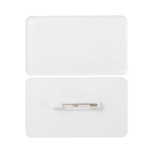 Identyfikator akrylowy 7,6 x 4,5 cm do sublimacji na Arena.pl