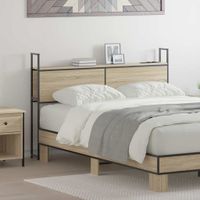 Szafka z Ładowaniem dąb sonoma 135 cm Materiał drewnopochodny