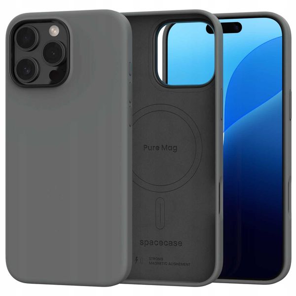 Spacecase Pure Mag Iphone 16 Pro Max Gray zdjęcie 2
