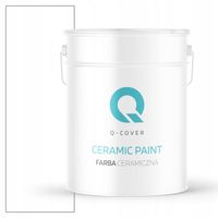 FARBA CERAMICZNA ŚNIEŻNY BIAŁY BIAŁA KOLOR BIEL BIAŁY GŁĘBOKI MAT 10L