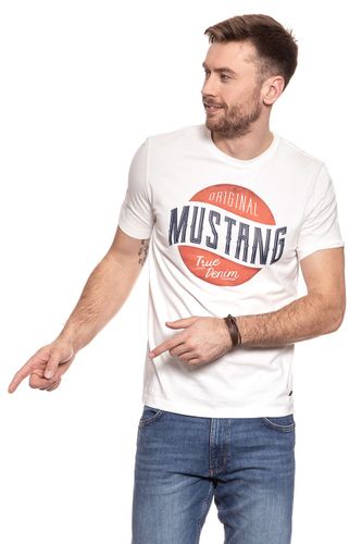 MUSTANG Crack Print Tee CLOUD DANCER 1007536 2020 M na Arena.pl