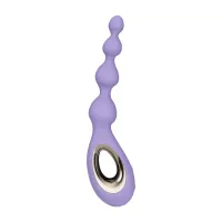 lelo soraya beads fioletowe - anatomiczne koraliki do masażu, silikon