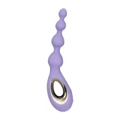 lelo soraya beads fioletowe - anatomiczne koraliki do masażu, silikon