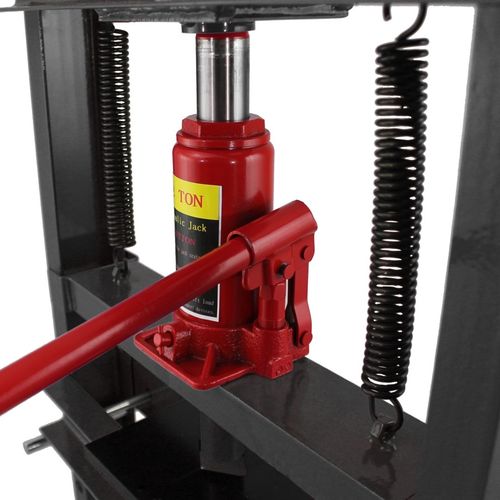 19526 Czarna prasa hydrauliczna warsztatowa 12-tonowa stabilna na Arena.pl