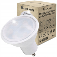 Żarówka LED GU10 10W = 75W 900lm CIEPŁA 3000K