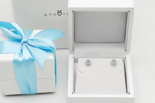 exclusive | brylantowa oprawa kolczyków w 18-karatowym złocie na Arena.pl