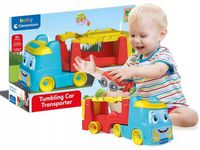 BABY CLEMENTONI TRANSPORTER PRZEWROTNE SAMOCHODZIKI zabawka dla dzieci +18m